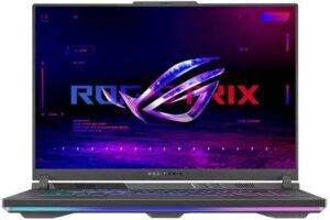 ASUS ROG Strix G16 G614JV Gaming Laptop, 16" FHD IPS 165Hz Display, Intel Core i7-13650HX, 16GB RAM, 1TB SSD, GeForce RTX 4060 8GB GPU, ENG-ARAB K/B, Win11 Home, Gray | G614JV-I7161G