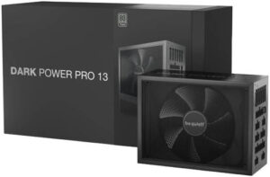 Be Quiet! Dark Power Pro 13 Full Modular Power Supply, 1300W Power, 80 Plus Titanium Efficiency, 135mm Silent Wing Fan, 12V Rails, Full bridge + LLC + SR + DC/DC Technology, Black | BN331