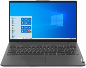 Lenovo IdeaPad 5 15ITL05 Laptop, 15.6" FHD 1920x1080 IPS Display,  Intel Core i5-1135G7, 8GB RAM, 512GB SSD, NVIDIA GeForce MX450, Backlit Arabic KB, DOS, Graphite Grey | 82FG00V3AX