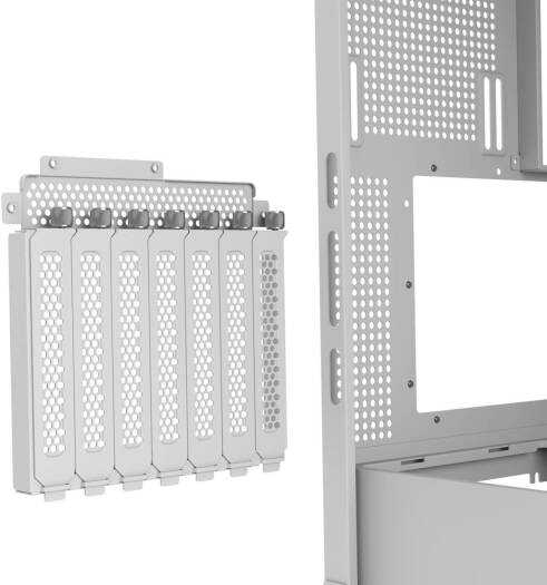 Cougar FV270 RGB ATX Mid Tower Case, 3x Pre-Installed Reversed ARGB PWM Fans & 1x ARGB PWM Fan, Up to 360mm Radiator Support, 7 Expansion Slots, PWM & RGB Hub Sync with M/B, White | 3858M60.0006 - Image 15