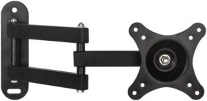 Skill Tech Low Cost Full-Motion Wall Mount, 10" - 32" Screen Sizes, 10kg Weight Capacity, Detachable Panel, VESA Compatible, Black | SH-1010P