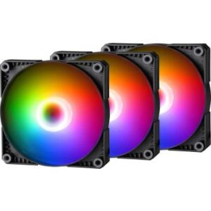 Phanteks SK 120mm PWM Fan, Digital RGB, 3pack - Black | PH-F120SK_DRGB_PWM_3P