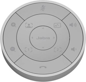 Jabra PanaCast 50 Remote Control, Easy in-Room Operation Without Leaving Your Seat, Access Presets and PTZ-Controls, Adjust Volume and More, Gray | 8211-209