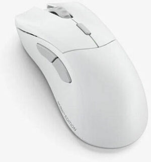 Glorious Gaming Model D 2 PRO 4K/8K Wireless Gaming Mouse, 2.4GHz 1ms Delay, 4K/8K Polling, 100M clicks, 62g Superlight, 26K DPI, RGB, Ergonomic, 6 Buttons, PTFE Feet, White | GLO-MS-PDWV2-4K8K-W