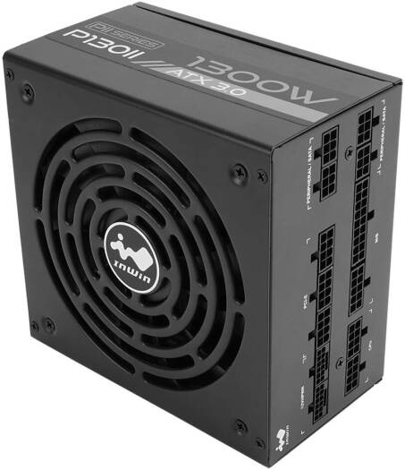 InWin P130II ATX12V V3.0 Full-Modular Power Supply, 1050W Power, 135mm FDB Fans, 80+ Platinum Efficiency, Active PFC, Zero RPM Fan Mode, SECC Material, Black | IW-PS-PII1300W - Image 10
