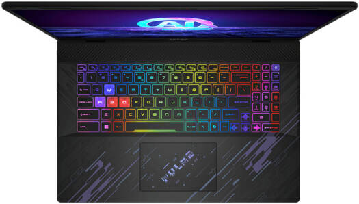 MSI PULSE 17 AI C1VGKG Gaming Laptop, 17" QHD+ 240Hz Display, Intel Core Ultra 9 185H, 32GB RAM, 1TB SSD, NVIDIA RTX 4070 8GB, RGB Backlit Eng-Arab K/B, Win11 Home, Black | 9S7-17T311-052 - Image 2