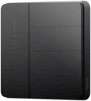 Aqara Smart Wall Switch Z1 Pro Sea Global version (Quadruple Rocker, Black)