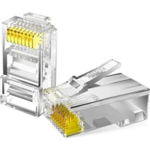 Tenda TEH5E010 Cat 5e RJ45 UTP Module Connector, FU Gold Plated, 20mΩ Max Contact Resistance, 750 Cycles Min. Durability | TEH5E010