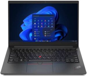Lenovo ThinkPad E14 Gen 4 Laptop, 14" FHD IPS Display, Intel Core i5-1235U Processor, 8GB RAM, 256GB SSD, GeForce MX550 2GB Graphics, English (UK) Keyboard, FreeDOS, Black | 21E300AJGP