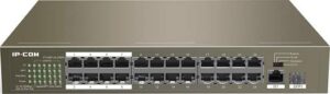IP-COM F1126P-24-250W 24 10/100Mbps +1 Gigabit/SFP Slots Switch with 24-Port PoE | F1126P-24-250W