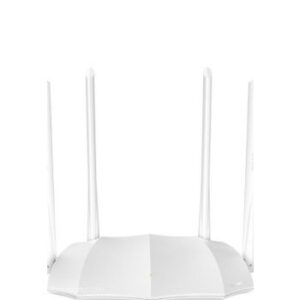 Tenda AC5 V3 AC1200 Dual-Band WiFi Router, 1 GHz Band 1200Mbps, 4 Antenna, MU-MIMO Technology, White | AC5