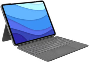 Logitech Combo Touch  Keyboard Case, For iPad Pro 12.9", 5th Gen, Secure Form Fit Protection, Space for Apple Pencil, Grey | 920-010185