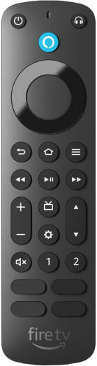 Amazon Alexa Voice Remote Pro, Motion-Activated Backlit Buttons, 2 Customizable Buttons, Dedicated Headphone Button, Remote Finder, 4 Dedicated App Buttons, Black | B09RX4HKTD
