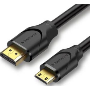 Mindpure AD016 Mini HDMI To HDMI Cable, Male To Male, 1080P HD Resolution, 1.5 Meter Length, Black | AD016