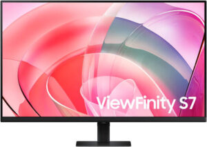 SAMSUNG S7 S70D ViewFinity Monitor, 32" 4K UHD VA Display, 60Hz Refresh Rate, 5ms Response Time, Flat, Flicker Free, Adaptive Picture, Eye Saver Mode, Auto Source Switch, Black | LS32D706EAMXUE