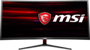 MSI Optix MAG341CQ Curved Gaming Monitor, 34" UWQHD VA Display, 100Hz Refresh Rate, 8ms Response Time, FreeSync Technology, 1800R Curvature, 5-Way OSD Navigation Joystick | 9S6-3MA01H-013