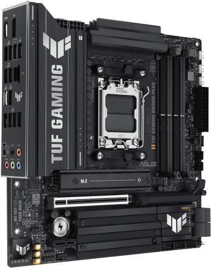 ASUS TUF Gaming B850M-Plus AM5 Micro-ATX Motherboard, AMD B850 Chipset, 4x DIMM DDR5 Slots, Up to 192GB Max Memory, 1 x PCIe 5.0 x16 SafeSlot, 3 x M.2 Slots | 90MB1IX0-M0EAY0 - Image 3