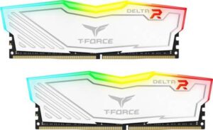 Team T-Force Delta RGB 16GB (2 x 8GB) 288-Pin DDR4 SDRAM DDR4 3600 (PC4 28800) Intel XMP 2.0 Desktop Memory - White | TF4D416G3600HC18JDC01