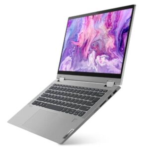 Lenovo IdeaPad Flex 5 14ITL05 14" FHD 2-In-1 Touch Laptop, Intel Core i3-1115G4 3 GHz, 4GB DDR4 RAM, 128GB SSD, Intel UHD Graphics, Windows 11 Home, English Keyboard, Platinum Grey | 82HS00RAUS