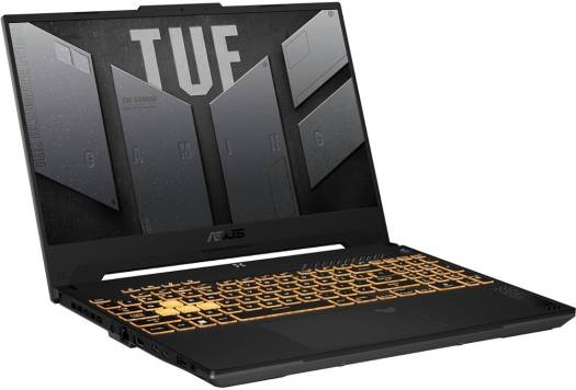 ASUS TUF F15 FX507ZV-F15.I74060 Gaming Laptop, 15.6" FHD 144Hz Display, Intel Core i7-12700H Processor, 16GB RAM, 512GB SSD, GeForce RTX 4060 8GB GPU, ENG K/B, Win11, Mecha Gray | 90NR0FA7-M009E0