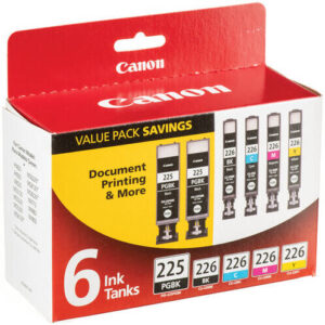 Canon 6 Ink Tank Value Pack Black/cyan/mag/yellow