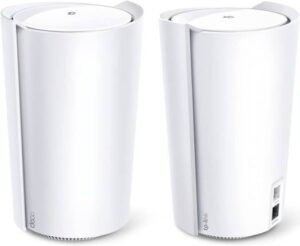 TP-Link DECO X90 AX6600 Deco Tri-Band WiFi 6 Mesh Wi-Fi System, Up to 6579 Mb/s Speed, Covers Up to 6000 Sq.Ft, Replaces Routers and Extenders, AI-Driven &  Smart Antennas, 2-Pack - White | DECO X90