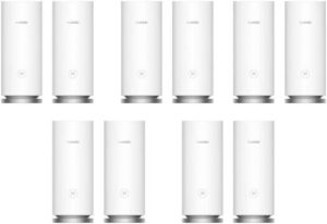 Huawei WS8100-22 (2-Pack x 5), WiFi Mesh 3 AX3000 Router, Dual-Band WiFi 6 Plus 3 Gbps Speed, 4 Power Amplifiers, HarmonyOS Mesh+, (2-Pack x 5), 10 Pieces, White | WS8100-22 (2-Pack x 5)