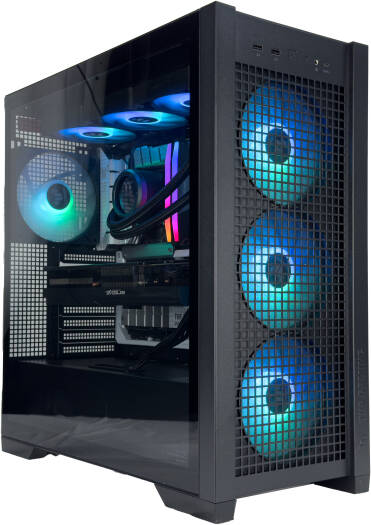 BlackFury Gaming PC - AMD Ryzen 7 7800X3D 8 Cores 16 Threads, NVIDIA RTX 5080 16GB, 32GB DDR5 RAM 6000MHz, 1TB SSD Gen 4, 850W PSU, 360mm Liquid Cooler, Wi-Fi + BT - Image 2
