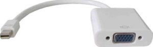 Mini Display Port DP to VGA Cable Adapter Converter - WHite