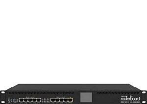 Mikrotik RB3011UIAS-RM 1U Rackmount, 10xGigabit Ethernet, SFP, USB 3.0, LCD, PoE out on port 10, 2x1.4GHz CPU, 1GB RAM, RouterOS L5, Black | RB3011UIAS-RM