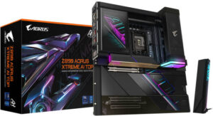GIGABYTE Z890 Aorus XTREME AI TOP LGA 1851 E-ATX Motherboard, Intel Z890 Chipset, 4x DDR5 DIMM Slots, Up to 256GB Max Memory, 2x PCIe 5.0 x16, 4x M.2 Slots | Z890-A-XTREME-AI-TOP