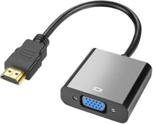 HDMI to VGA Adapter HD HDMI VGA Male HDMI to VGA Female Converter (Black)