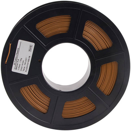 iSANMATE PLA 3D Printer Filament, 1.75mm Diameter, OEM & ODM, 40-80mm/S Print Speed, Dimensional Accuracy +/- 0.03 mm, 2.2 lbs (1 kg), Brown | PLA-Brown - Image 3