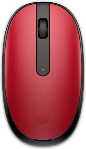 HP 240 Bluetooth Mouse, Ambidextrous Design, Up to 1600 DPI, Bluetooth 5.1 Wireless Connectivity, Compact, Portable, Red | 43N05AA
