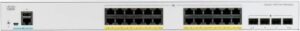 Cisco C1000-24T-4G-L Catalyst 1000 Series Network Switch, 24 Gigabyte Ethernet Ports, 4x 10 Gigabit Ethernet SFP, 10/100/1000Base-T, 10GBase-X Technology, White | C1000-24T-4G-L