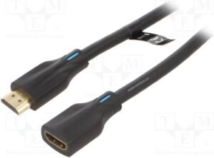 Vention HDMI 2.1 Extension Cable, 1.5 Meter, Ultra High Speed 48Gbps 8K 60Hz 7680P Dolby Vision, Compatible with PS5,PS4,PS3, Black | AHBBG