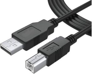 Zonixplay USB Type A Male to USB Type B Printer Cable, For All In One Printers, 1.5 Meter Length, Black | AI175