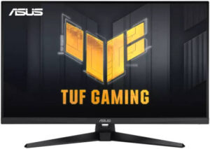 ASUS TUF VG32AQA1A Gaming Monitor, 31.5" QHD VA Display, 170Hz Refresh Rate, 1ms MPRT Response Time, AMD FreeSync Premium Technology, GamePlus Technology, Black | 90LM07L0-B02370