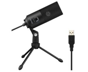 Fifine USB Microphone, 20-20kHz Frequency Response, -34d±30% (at 1kHz) Sensitivity, 78dB S/N Ratio, USB 2.0 Connection | K669B