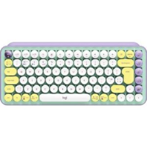 Logitech Pop Keys Wireless Mechanical Keyboard, With Customizable Emoji Keys, 10m Wireless Range, 3 Channels Easy-Switch, Bluetooth / USB Interface, US Intl Layout, Mint | 920-010736
