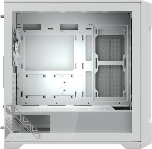 Gigabyte C102 Glass Ice Micro ATX Computer Case, 2x Pre-Installed 120mm Fans, Up to 360mm Radiator Support, 10x Fan Support, Dust Filters, 4mm Tempered Glass Side Panel, Ice | C102GI-M-ATX - Image 4