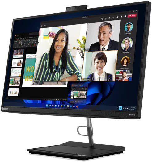 Lenovo ThinkCentre Neo 30a 24 AIO Desktop PC, 23.8" FHD IPS Display, Intel Core i7-1260P CPU, 8GB RAM, 512GB SSD, Iris Xe Graphics, USB Black Calliope ENG (UK) Keyboard & Mouse, FreeDOS | 12B000E6UM - Image 2