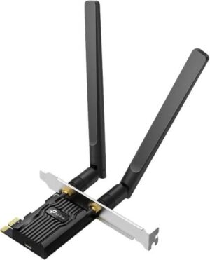 TP-Link WiFi 6 PCIe WiFi Card for Desktop PC AX1800, Bluetooth 5.2, WPA3, 802.11ax Dual Band Wireless Adapter with MU-MIMO, Ultra-Low Latency, Supports Windows 11, 10 (64bit) Only | Archer TX20E