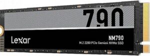 Lexar NM790 2TB M.2 2280 PCIe Gen4x4 NVMe Internal SSD, Up to 7200MB/s Read & Up to 6500MB/s Write Speeds, 1.5M Hours MTBF, 1500TBW Endurance, Compatible with PlayStation5, Black | LNM790X002T-RNNNG