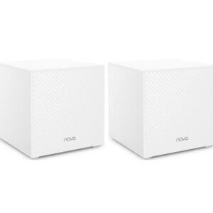 Tenda Nova AC2100 MW12 Whole Home Mesh Wi-Fi System Wireless Router, Tri-band, 3 Gigabit Ports, 4000sq² Wi-Fi Coverage, Easy Set Up, Work with Alexa, 300 Mbps, Wave 2 MU-MIMO, Pack of 2 | Nova MW12-2