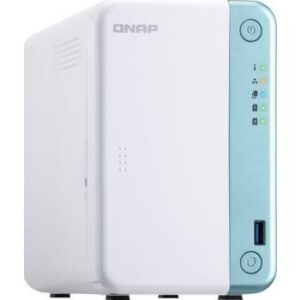 QNAP TS-251D-2G 2-Bay NAS Enclosure, Intel Celeron 2.0 GHz  Dual-Core CPU, 2GB DDR4 RAM, 2 x USB 3.1 Gen 1 + 3 x USB 2.0 Ports | TS-251D-2G