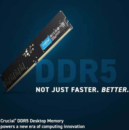 Crucial 32GB DDR5-PC5-38400 UDIMM Desktop Memory, 4800 MHz Memory Speed, CL40 CAS Latency, 1.1V Memory Voltage, Intel XMP 3.0, 288 Pin, Black | CT32G48C40U5 - Image 4
