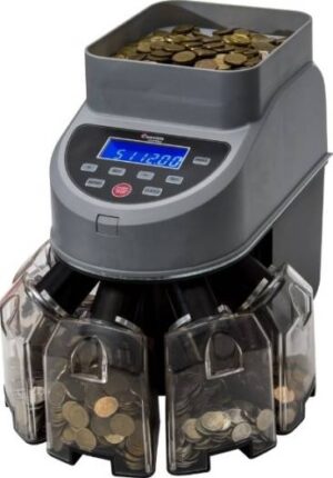 Cassida Coin Max Professional High-Speed, Medium to heavy Duty Coin Counter & Sorter, Up to 1200 Coins/Minute, LCD Display, Sort, Batch, Add Modes | CoinMax
