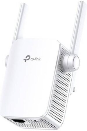 TP-Link AC1200 Wi-Fi Range Extender, Dual Band 2.4GHz/5GHz (867Mbps+300Mbps), 2x External Antennas, Access & LED Control, Ethernet Port, White | RE305