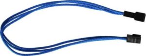 RAIDMAX Sleeved Extension Cables 3-PIN M/F Connector (Fan Cable) BLUE 10-inches | RC-008-Blue